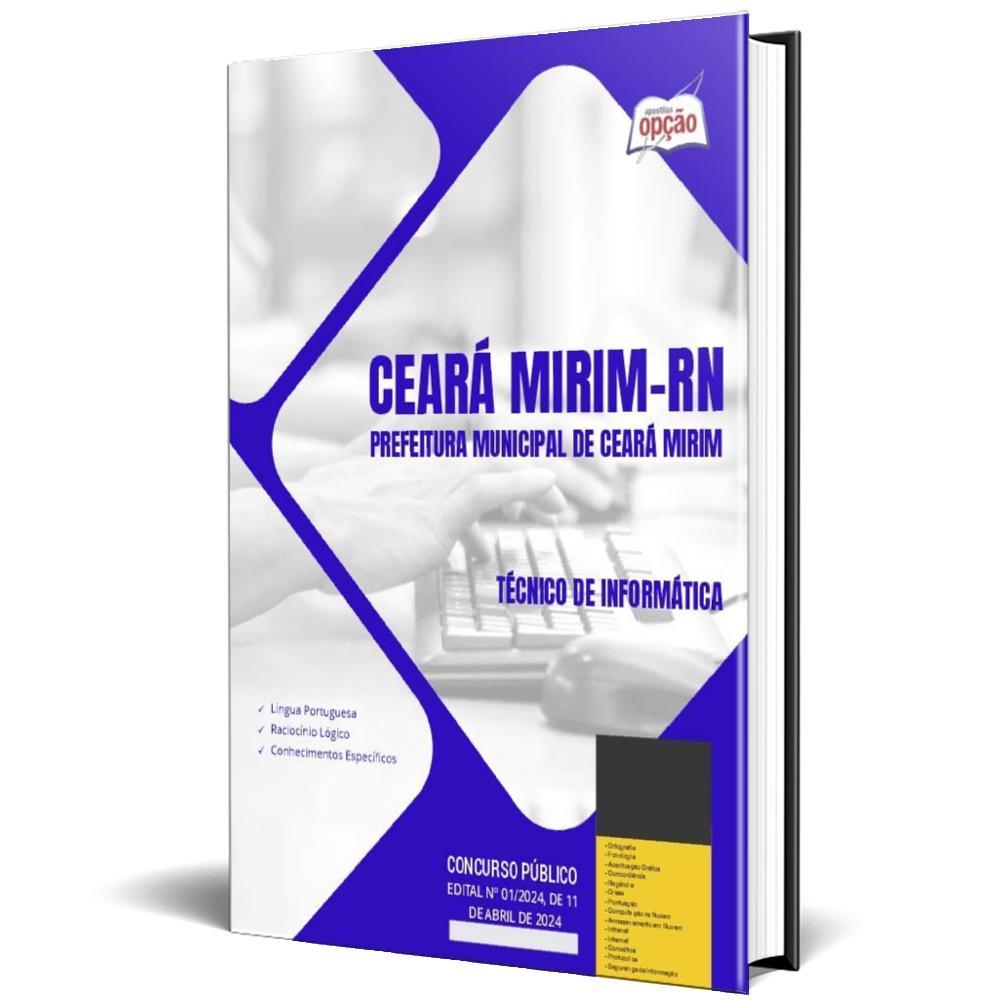 Miniatura Apostila Prefeitura Ceará Mirim Rn 2024 Técnico Informática