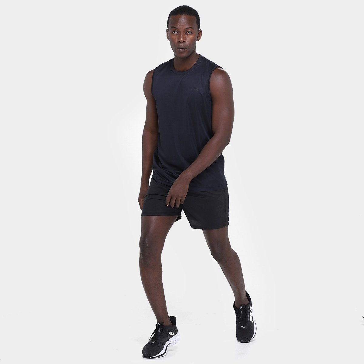 Miniatura Regata Fila Myler Masculina Preto - G