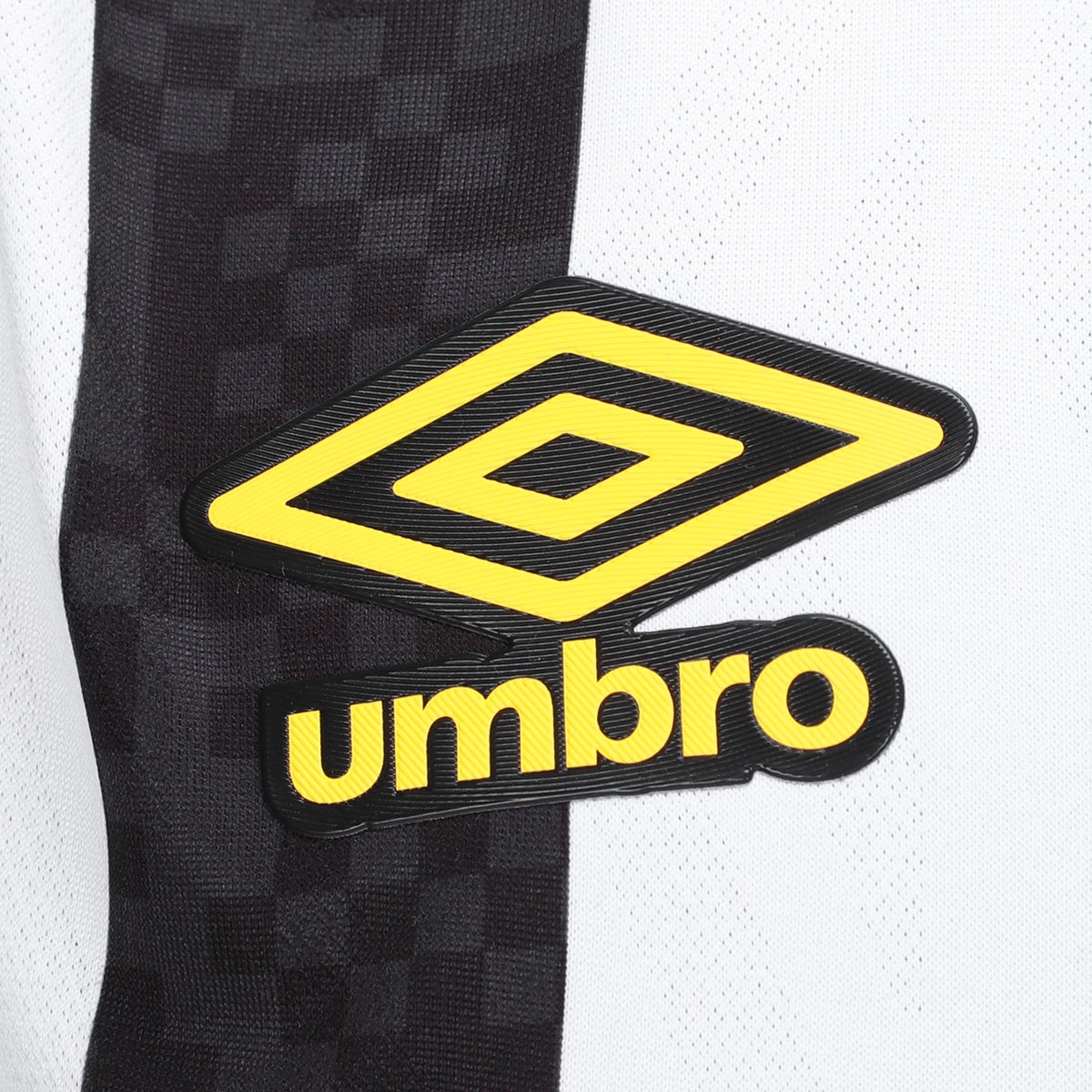 Miniatura Camisa Santos II 25/26 S/N Torcedor Umbro Masculina Preto+Branco - EGG
