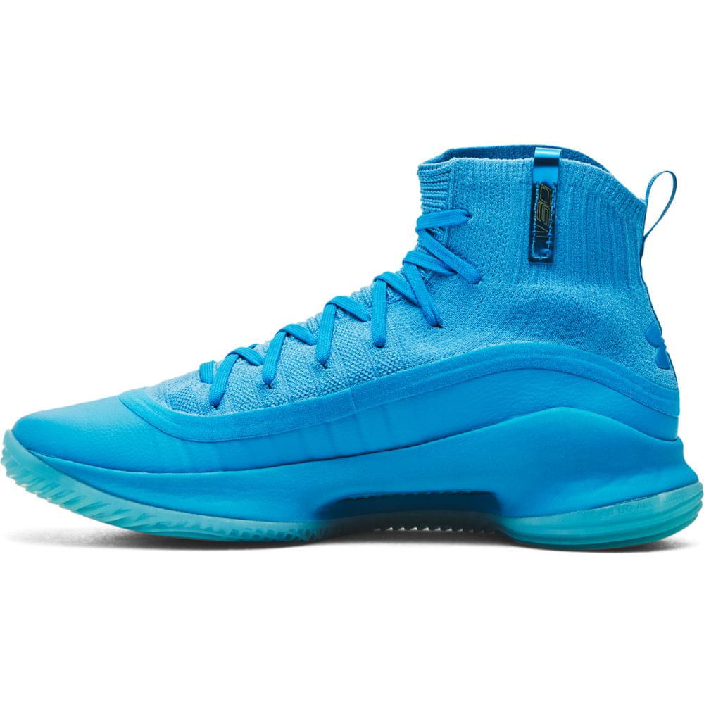 Miniatura Tênis de Basquete Under Armour Curry 4 Retrô Azul - 38