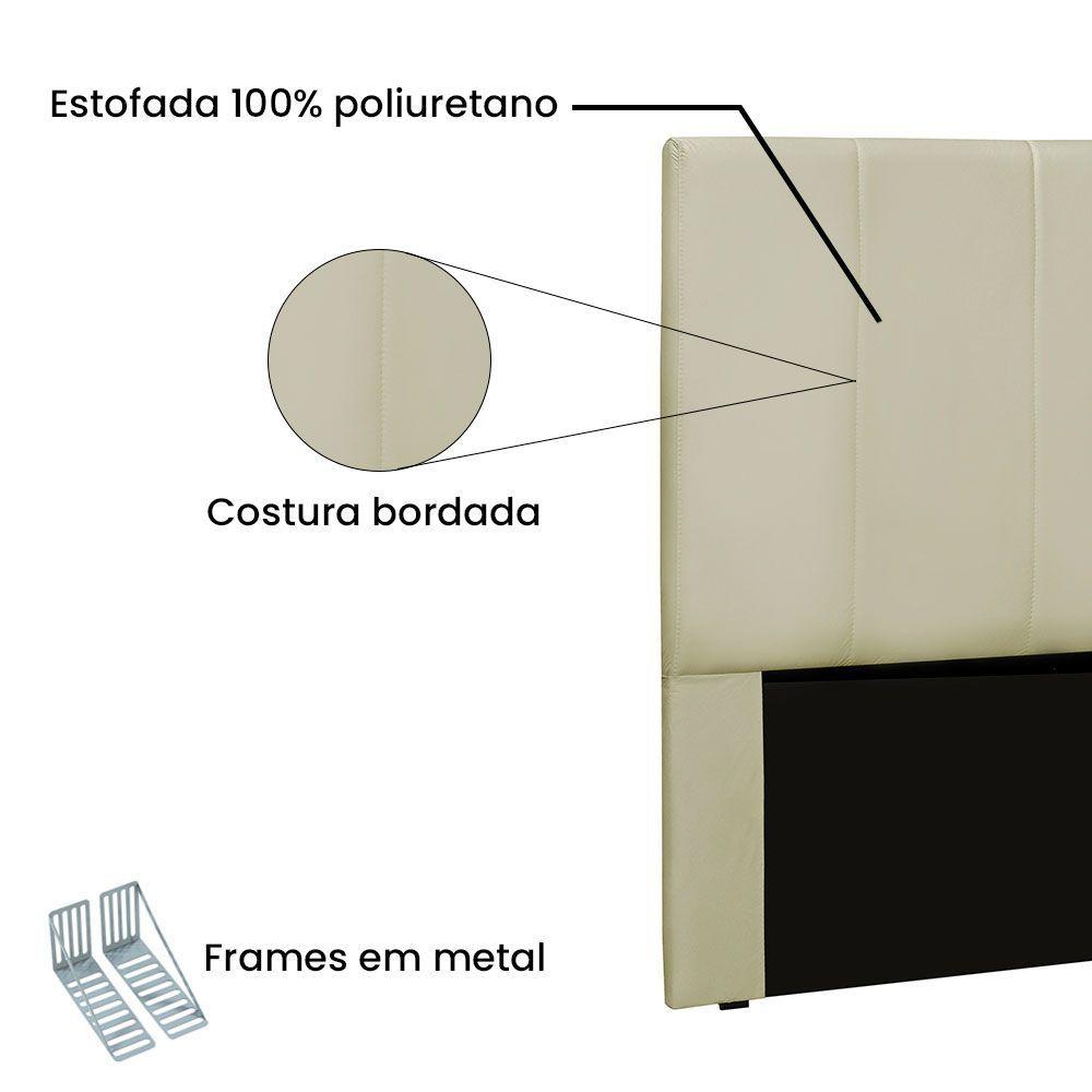 Miniatura Cabeceira King 1,95m Ravenna Corano Marfim