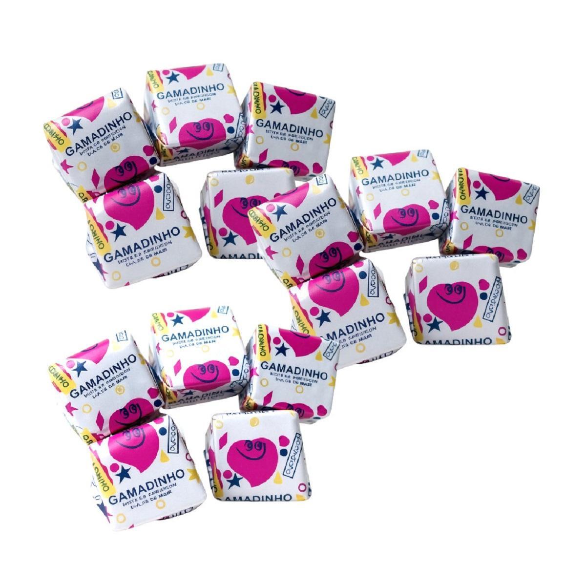 Mini Doce Dadinho Gamadinho 20 Pacotes Amendoim Cremoso 60G