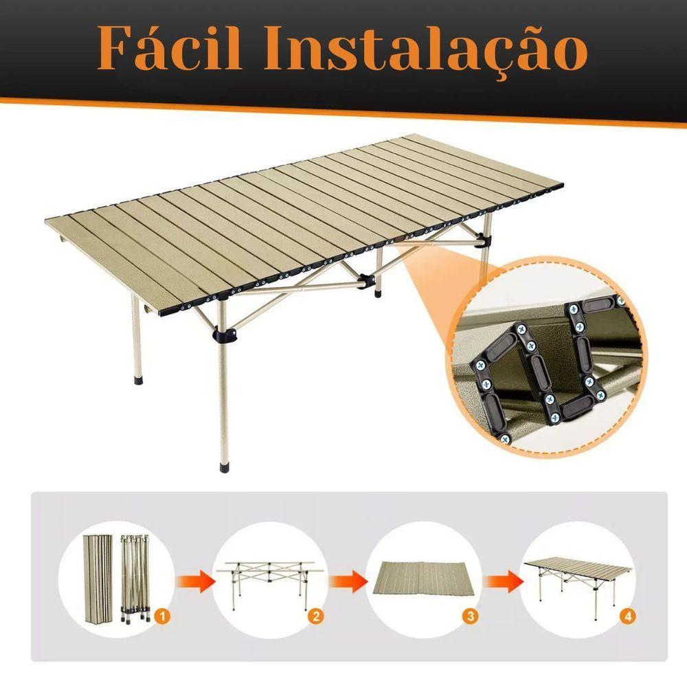 Miniatura Mesa Dobrável Portátil Para Camping Prática E Resistente