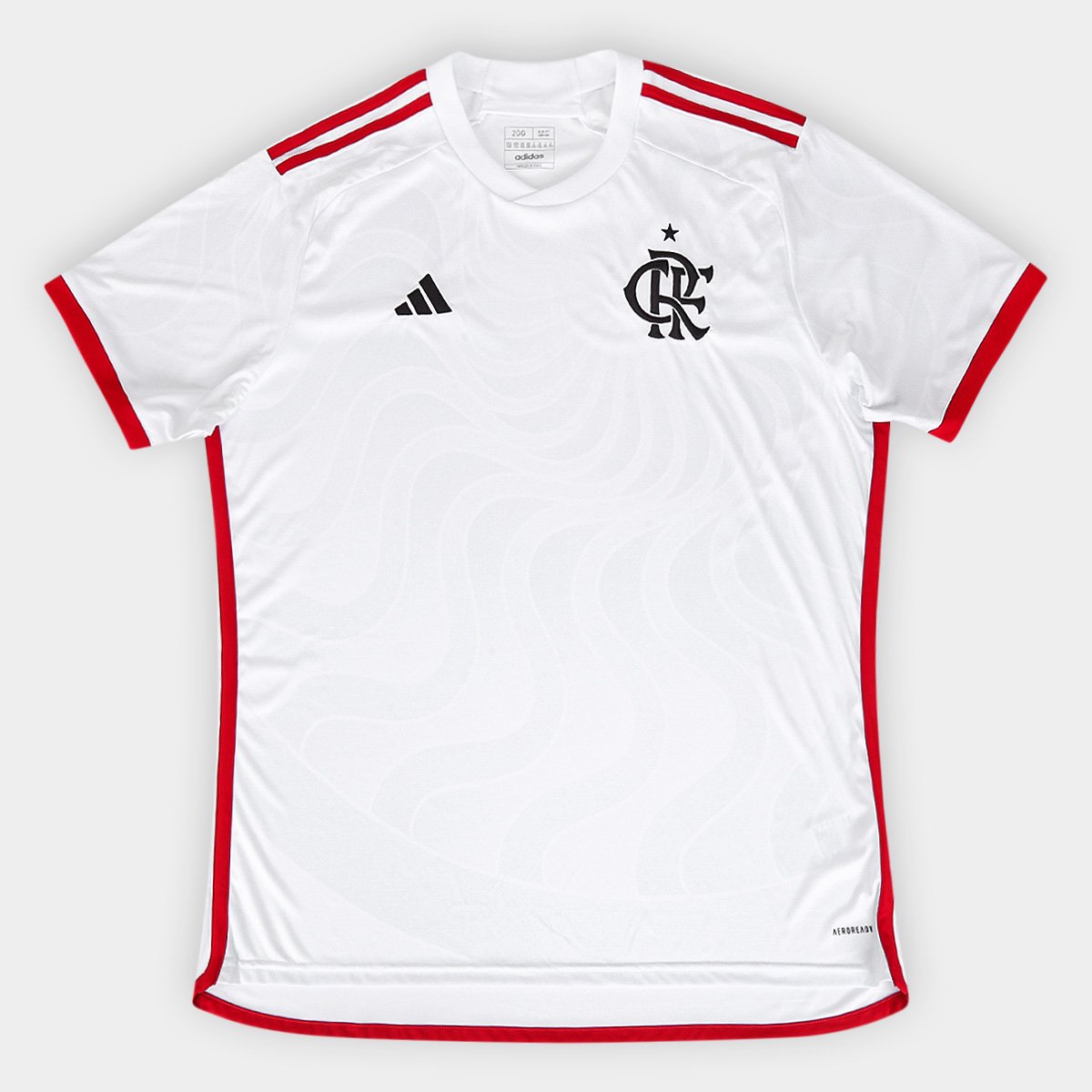 Miniatura Camisa Flamengo II 24/25 s/n° Torcedor Adidas Masculina Branco - EGG
