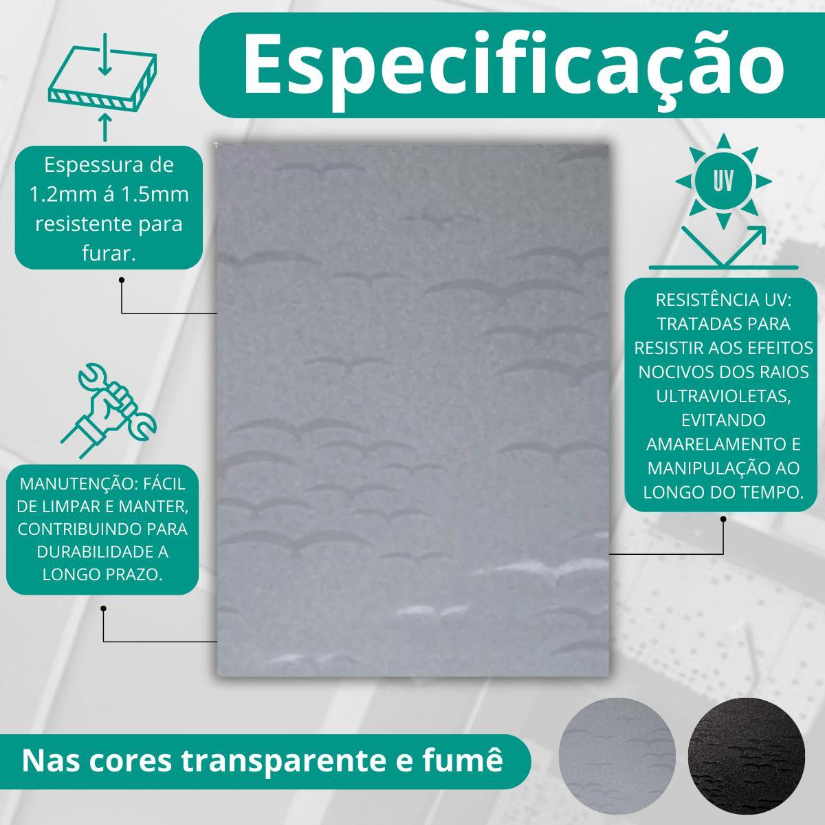 Miniatura Chapa De Acrílico Para Box E Gabinetes 90X98 Revoada Incolor