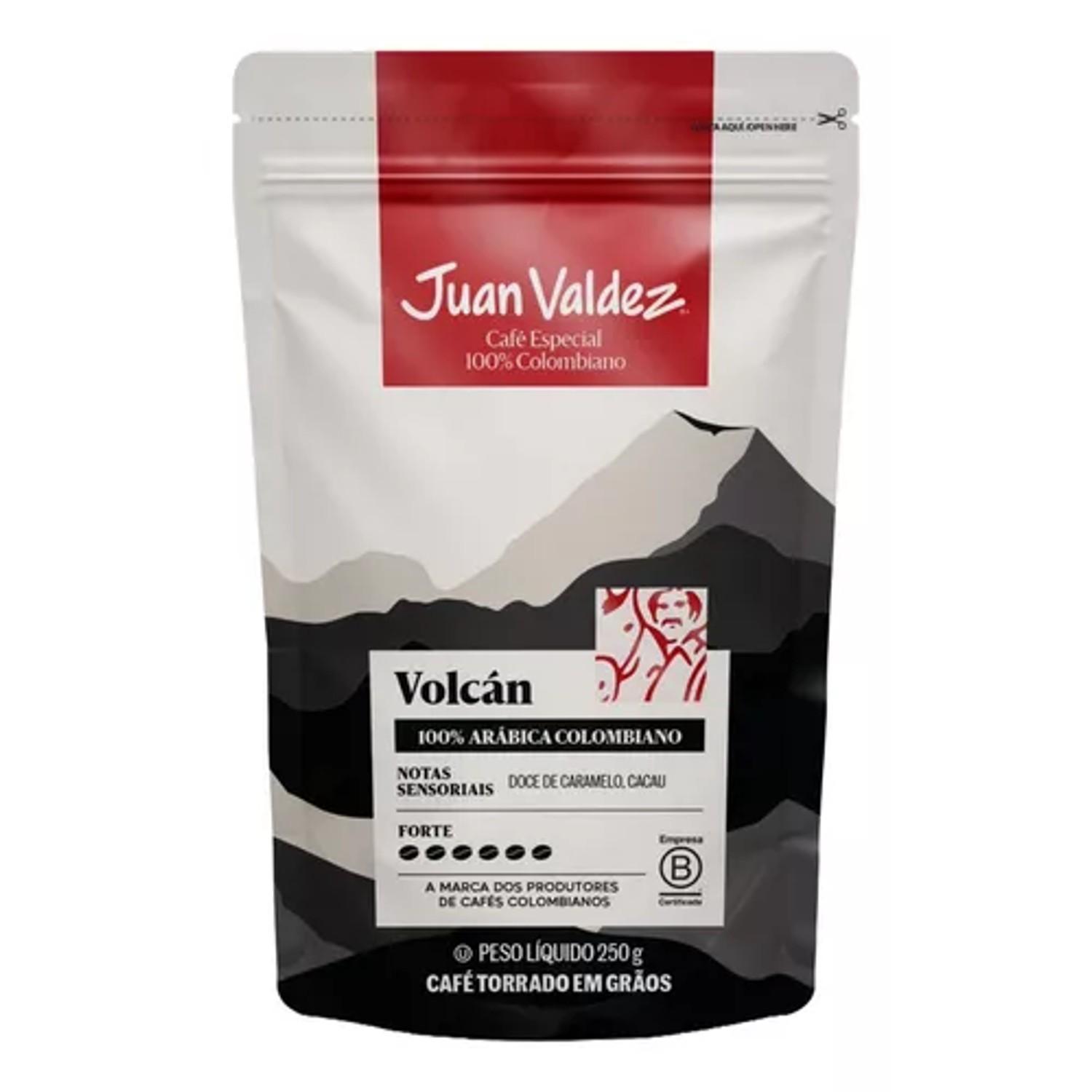 Miniatura Café Em Grãos Colombiano Juan Valdez Volcan 250G