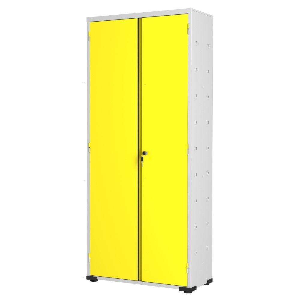Miniatura Armário Aço Escritório Fechadura 3 Prateleiras Ea303 Amarelo