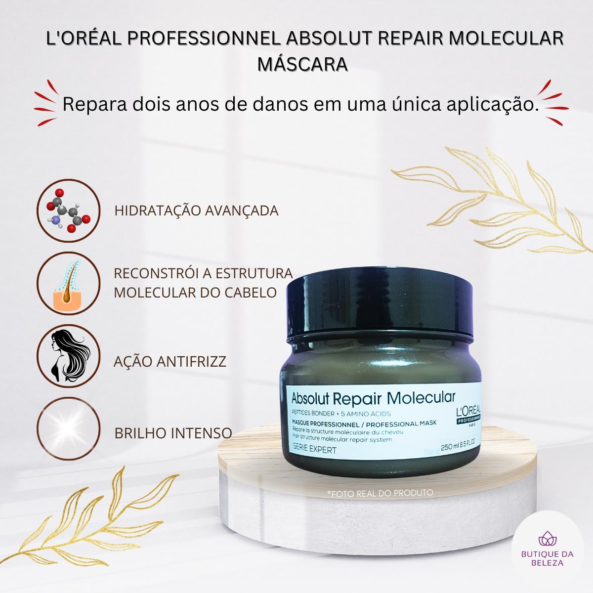 Miniatura Shampoo Máscara Pq Leave In 100 Sérum Loreal 250 Molecular