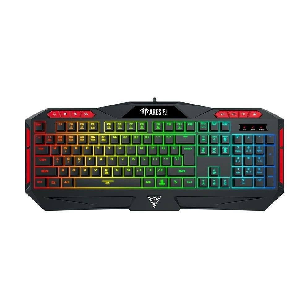 Miniatura Teclado Mecânico Gamer Usb Gamdias Multimídia Rgb Preto