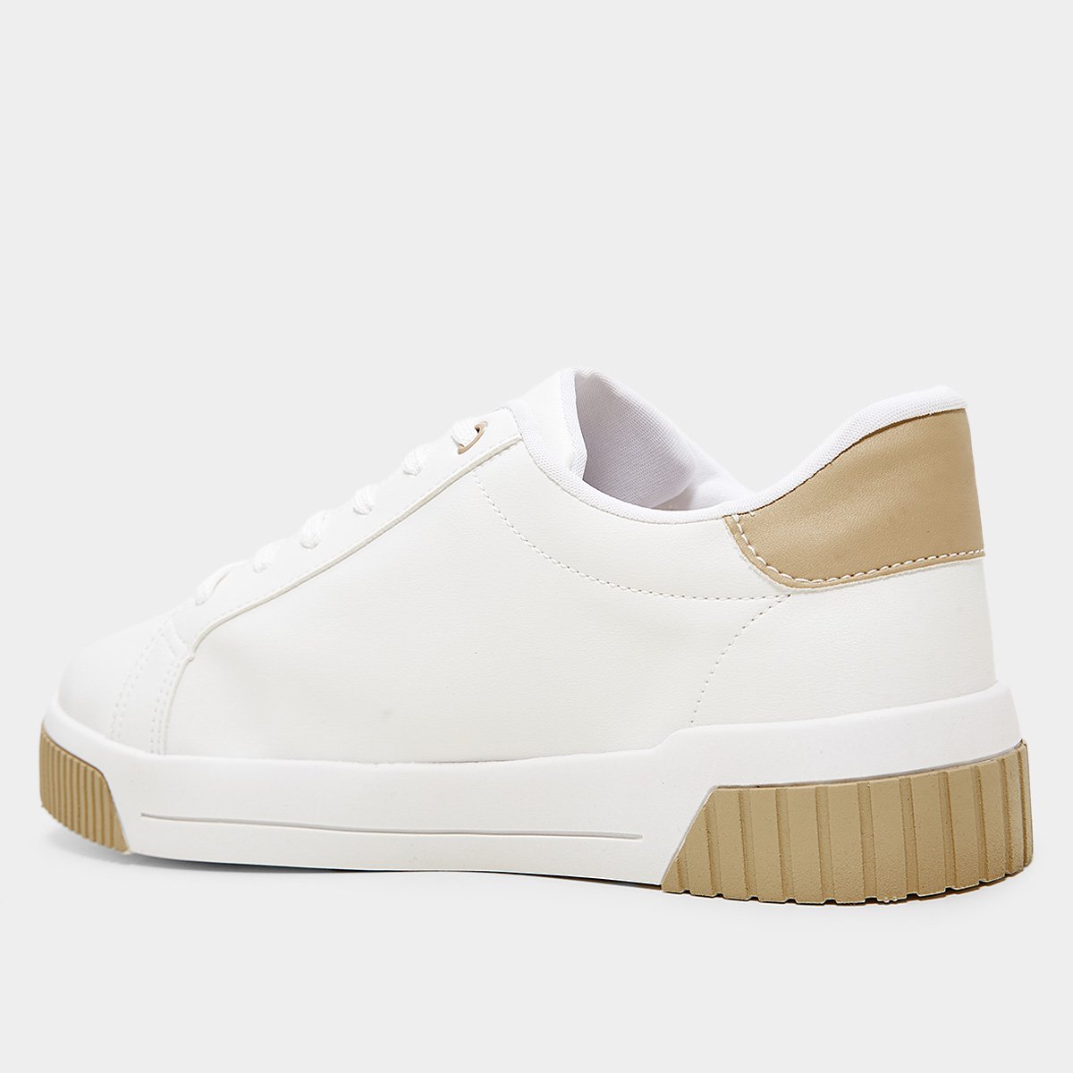 Miniatura Tênis Anacapri Casual Feminino Branco+dourado - 34