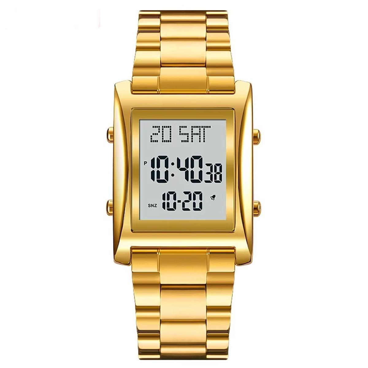 Miniatura Relógio Masculino Skmei Digital 1812 Dourado