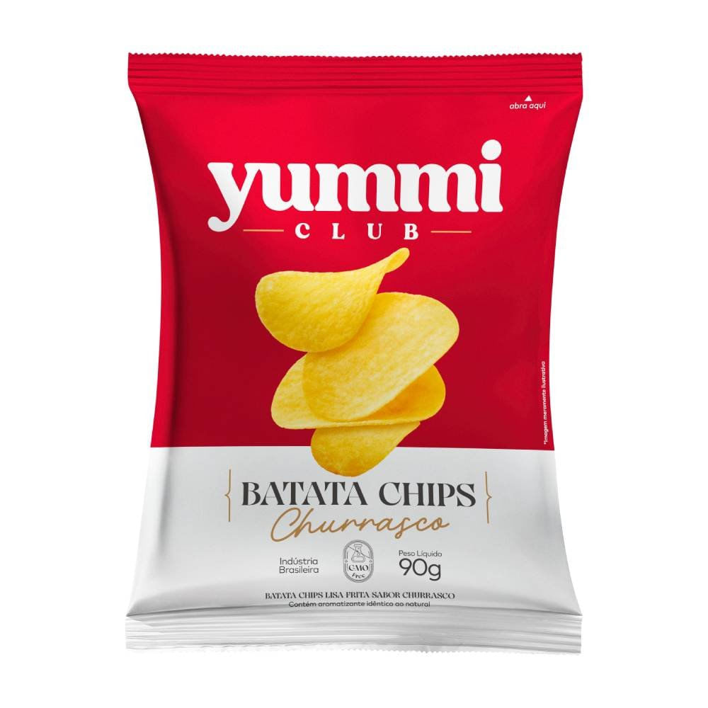 Miniatura Chips De Batata Churrasco Yummi Club 90g