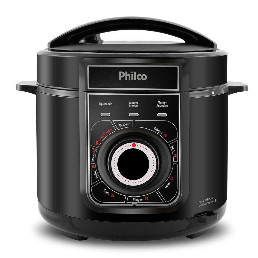 Miniatura Panela De Pressão Philco PPP02PI Inox Multifuncional 5L 110V