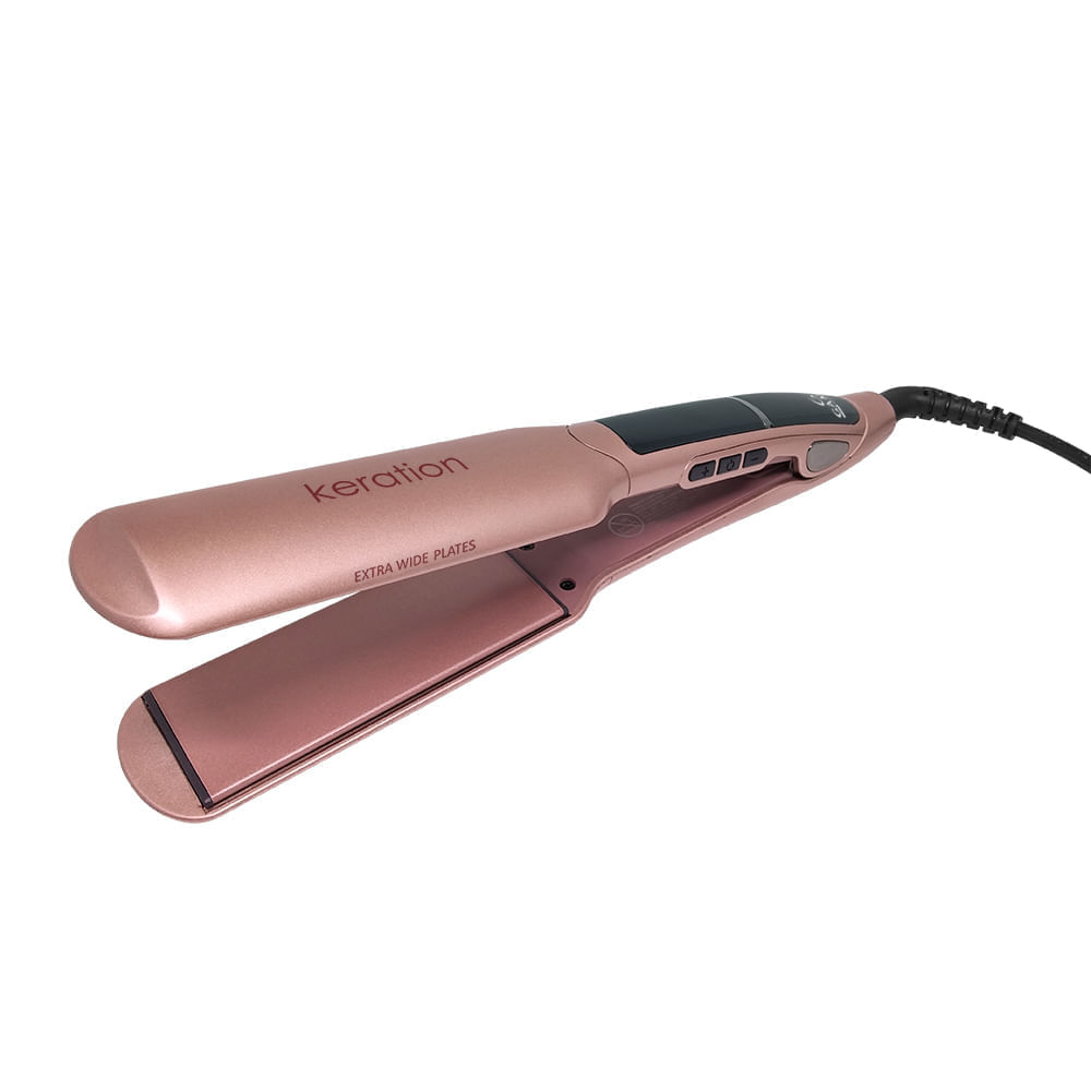 Miniatura Prancha de Cabelo X-Wide Keration Pro Bivolt Bivolt