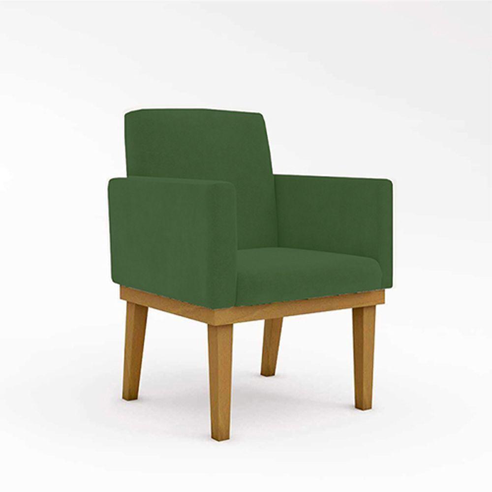 Miniatura Cadeira Recepção Reforçada Poltrona Escritório verde