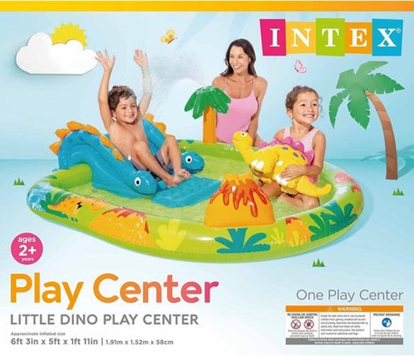 Miniatura Piscina Inflável Infantil Dinossauro Intex - Colorido