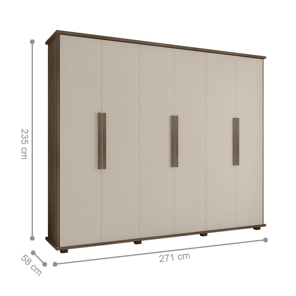 Miniatura Jogo Guarda Roupa E Cômoda Kanazawa Freijó Off White