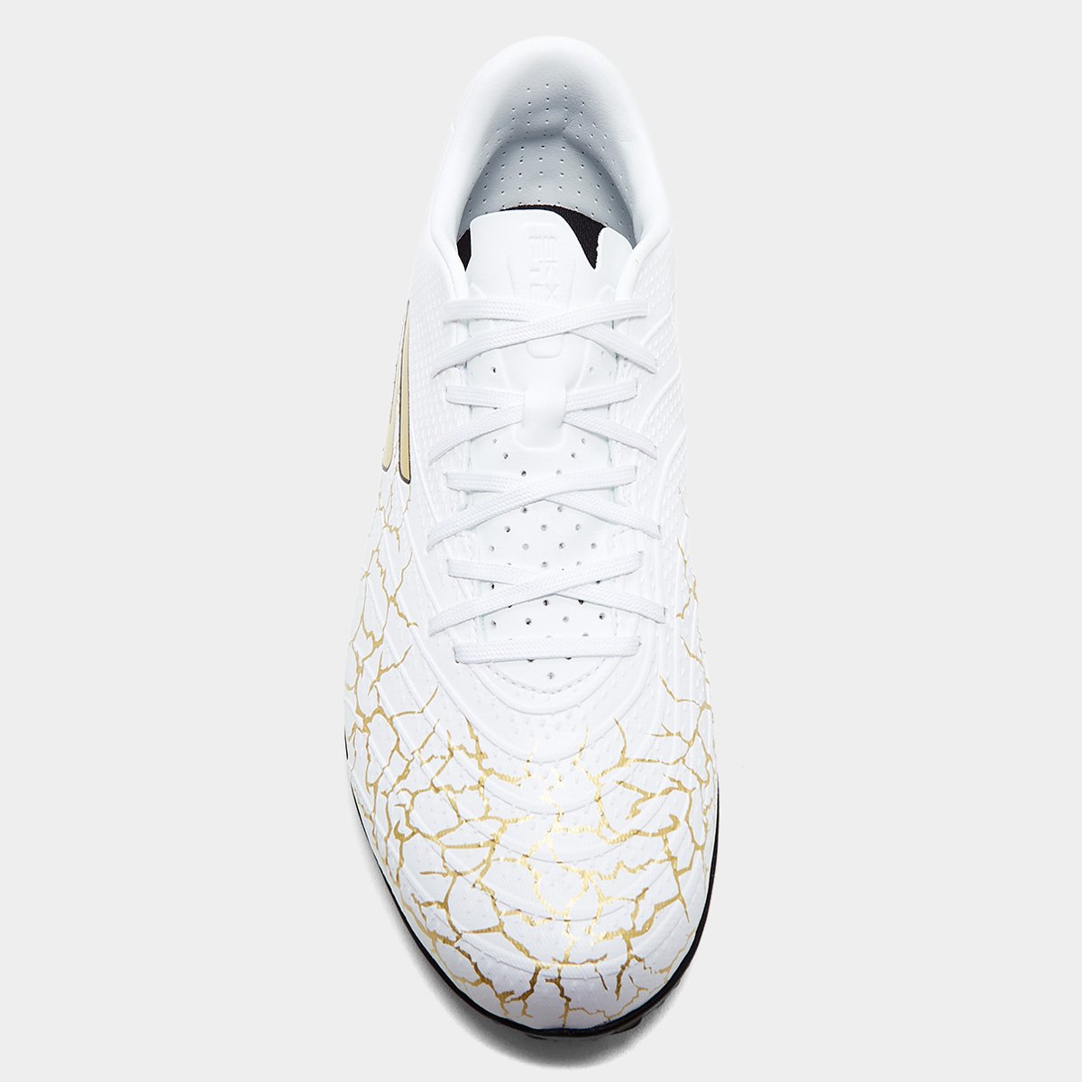 Miniatura Chuteira Society Skechers Gold Masculina Branco+dourado - 38