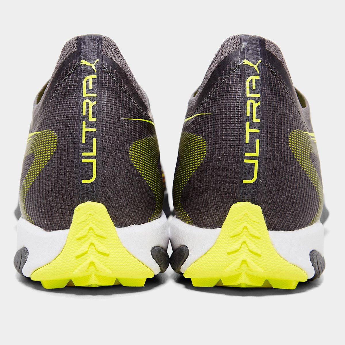 Miniatura Chuteira Society Puma Ultra 5 Match Unissex Preto+Amarelo - 37