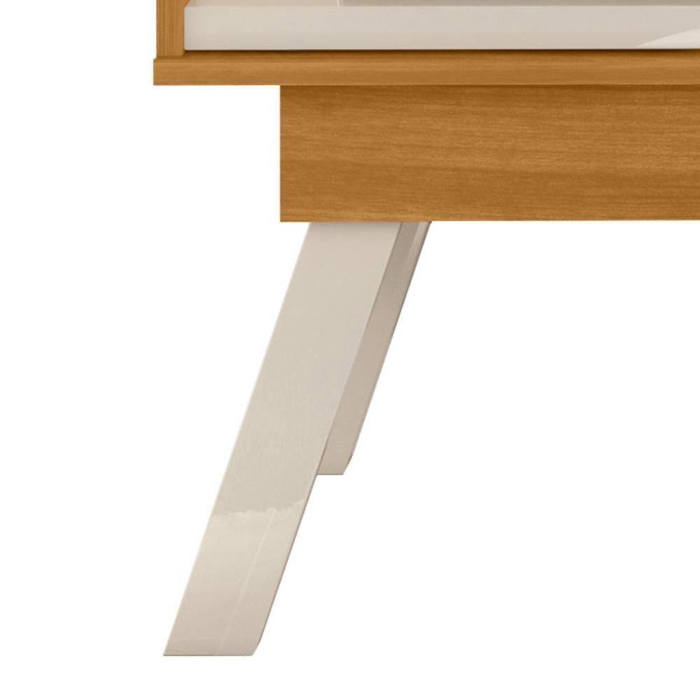 Miniatura Rack Bancada De Tv 65 Pol 150cm Keli Z10 Off/cinamomo - Mpozenato