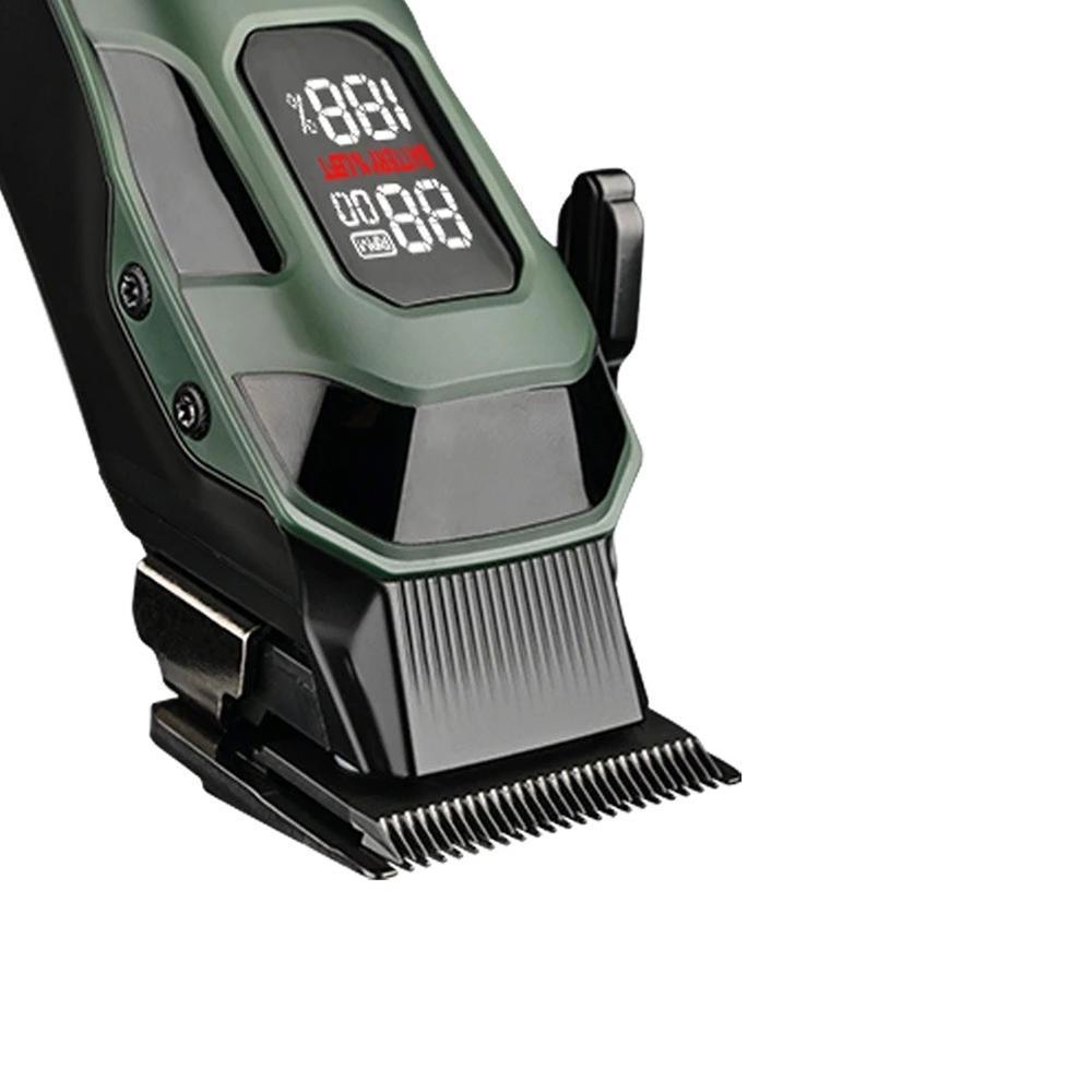 Miniatura Maquina De Corte Cabelo Wmark Ng 8080 Sem Fio Display Lcd