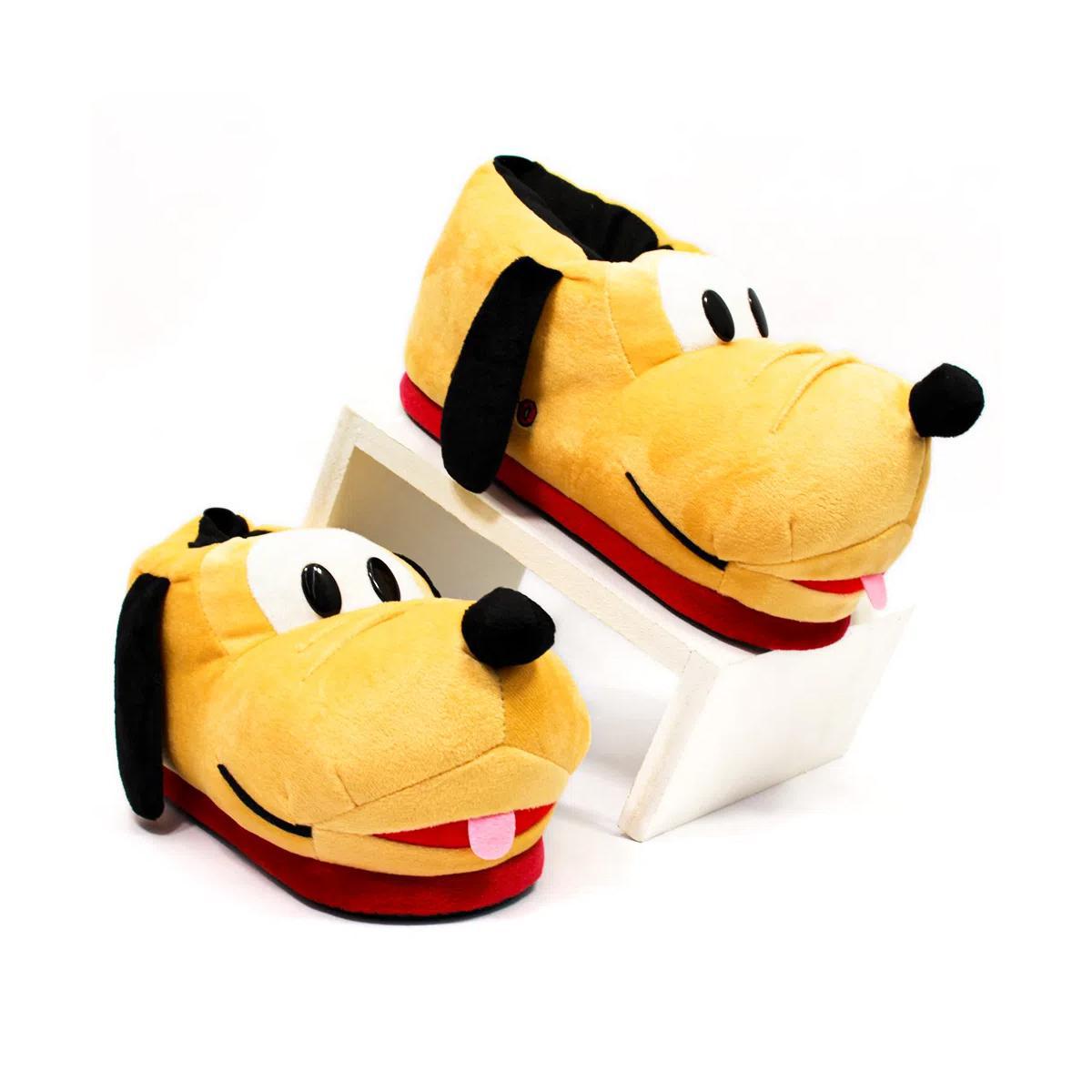 Miniatura Calçado Pantufa Do Pluto Tamanho 42 A 44 Da Zona Criativa