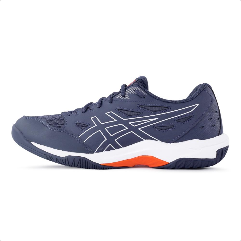 Miniatura Tenis Asics Gel Rocket 11 Masculino Marinho / Laranja - 41