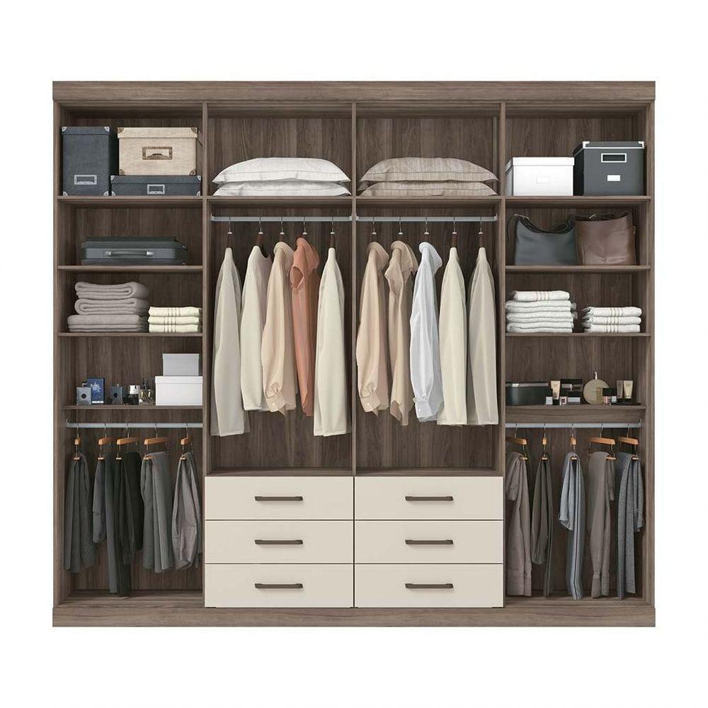 Miniatura Guarda Roupa Casal Master 8 Portas Santos Andirá Castanho