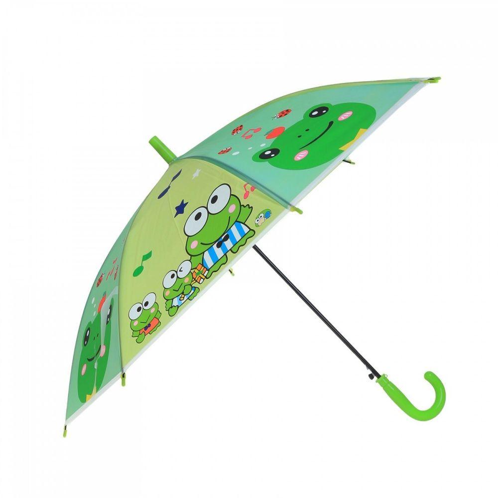 Miniatura Guarda Chuva Infantil Automático Com Estampa De Pvc Menino Ou Menina Sapo