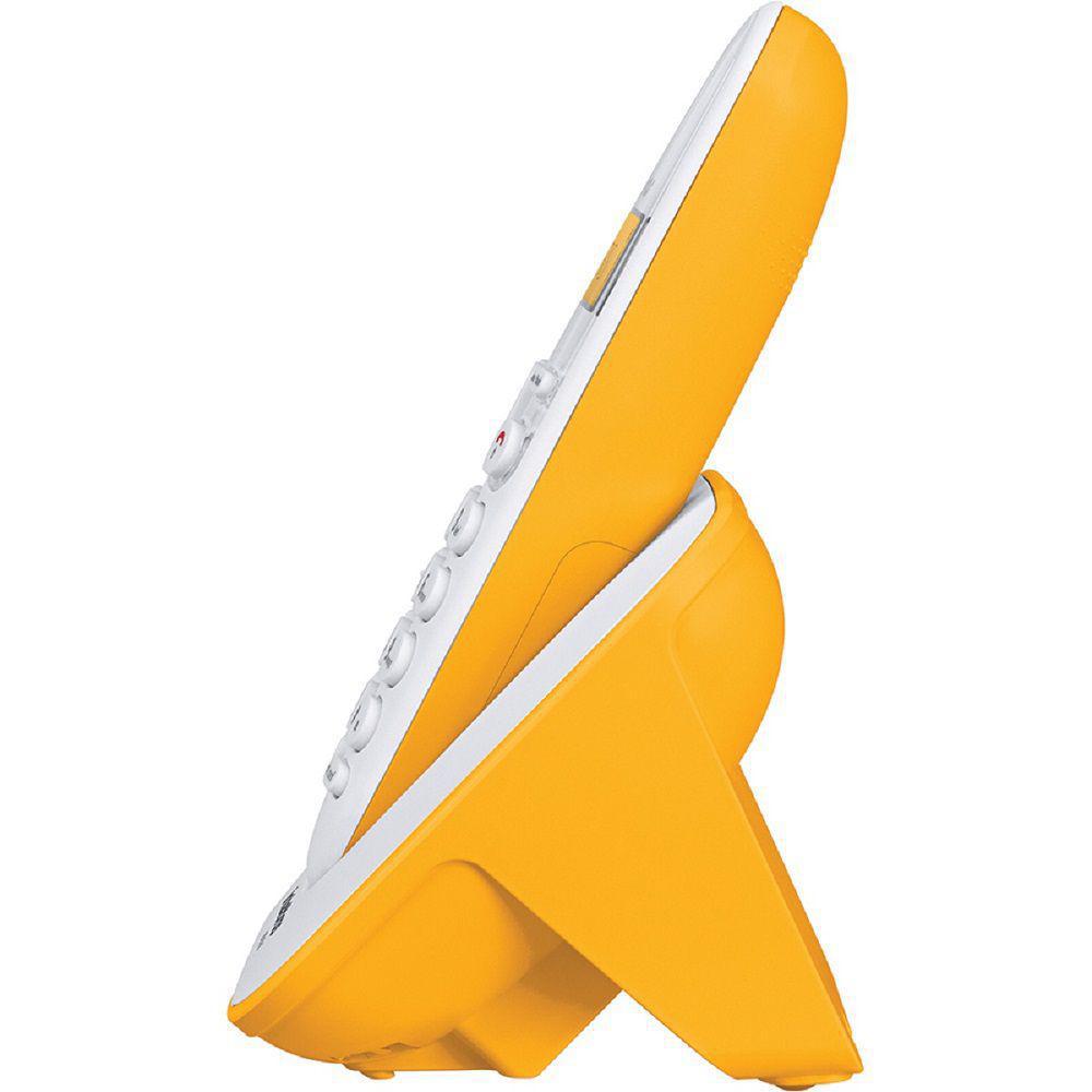 Miniatura Aparelho Telefone Fixo Semfio Digital Amarelo Intelbras Bina