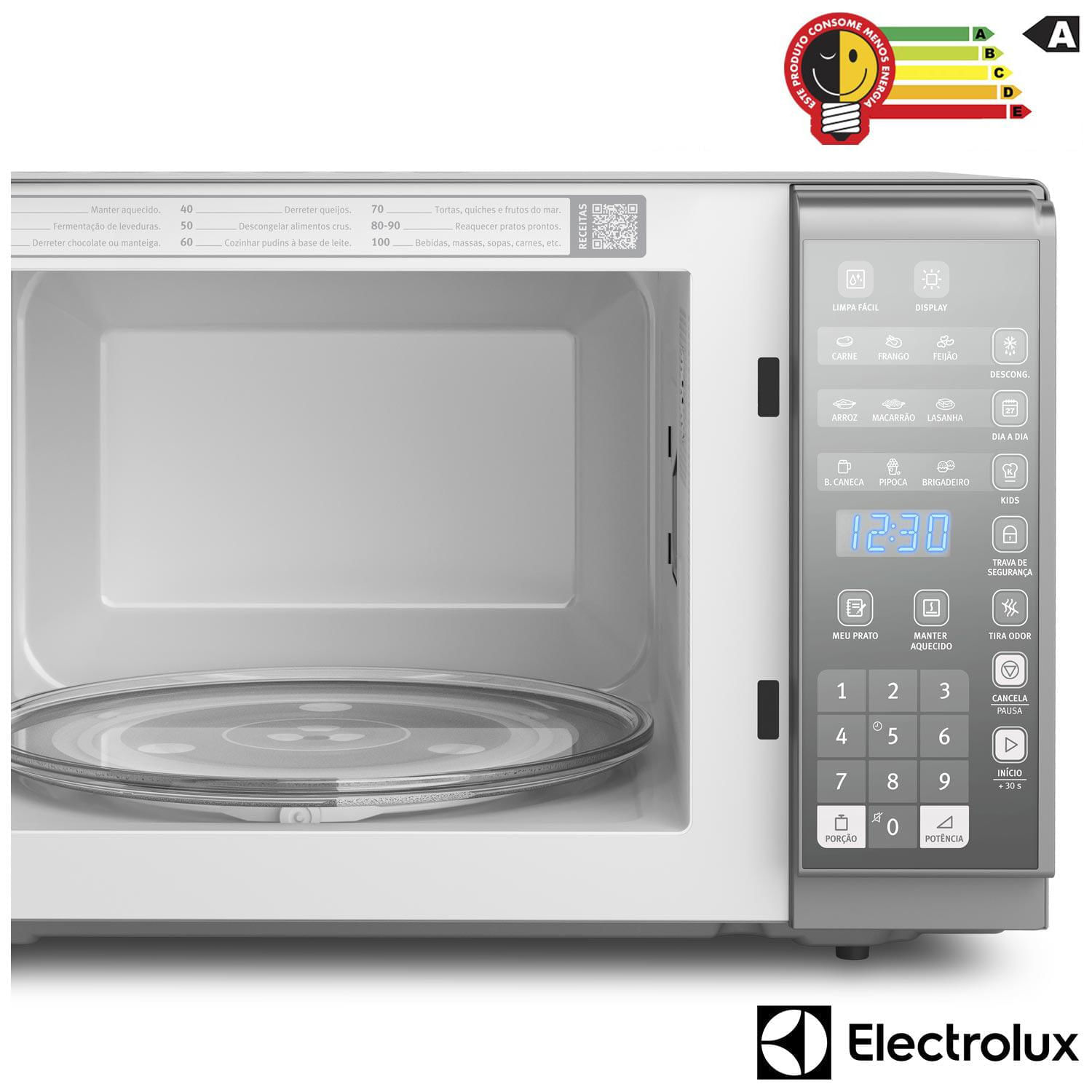 Miniatura Micro-Ondas Electrolux Prata com Painel Integrado 31L (MI41S) 110