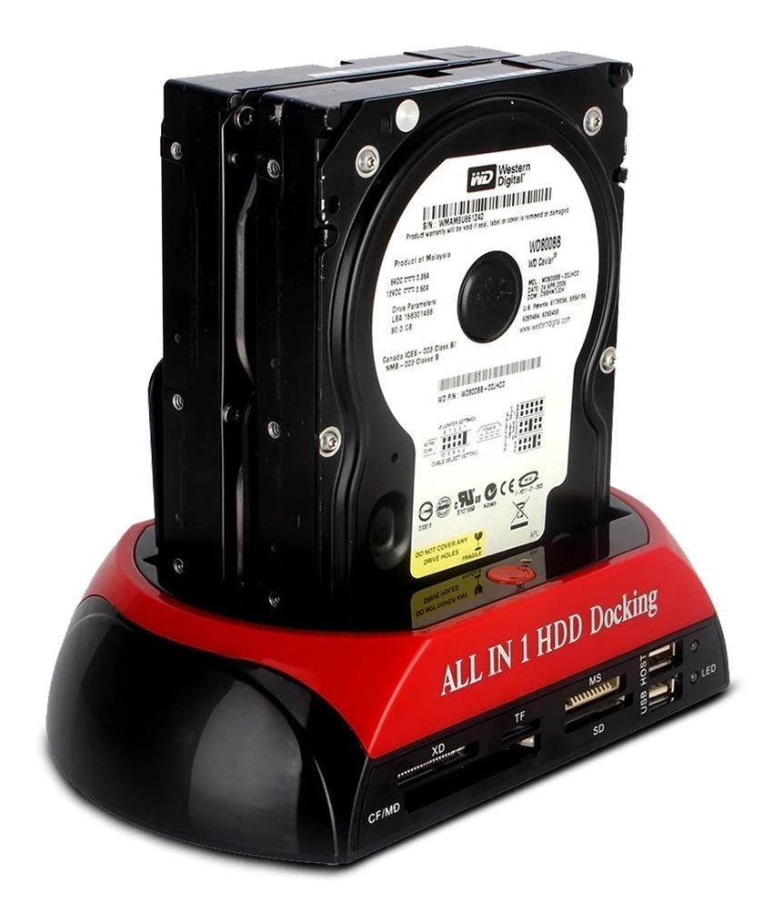 Miniatura Dock Station Para 2 Hd Sata 2,5'' E 3,5'' Usb E-Sata Usb 2.0