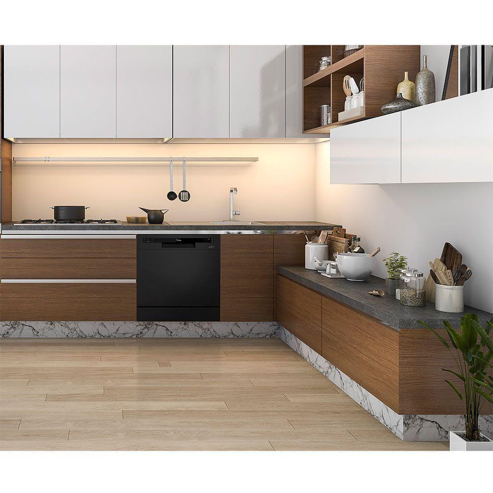 Lava Louças 8 Serviços Midea Cor Preta Dwa08p2 - 220v