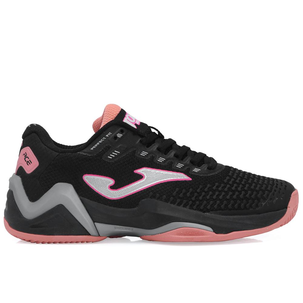 Miniatura Tênis Joma Ace Pro Clay - Saibro - Preto Rosa e Cinza 36