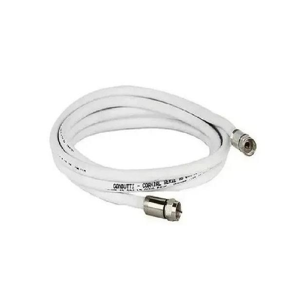 Miniatura Cabo Coaxial Antena Digital 20 Metros Montado Com Conector