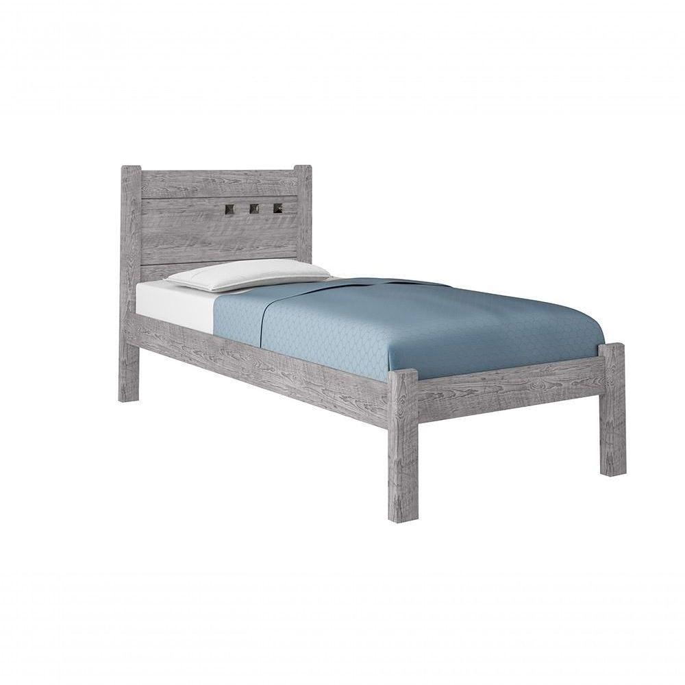 Miniatura Cama Solteiro Framar Paola Cinza
