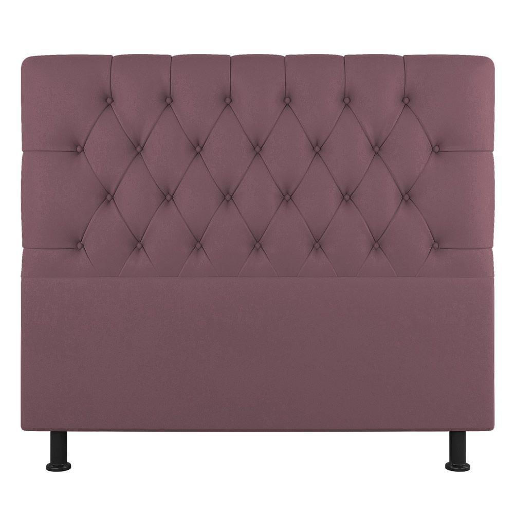 Cabeceira Cama Box Casal King Size Nice 195cm Suede Rosê - Desk Design