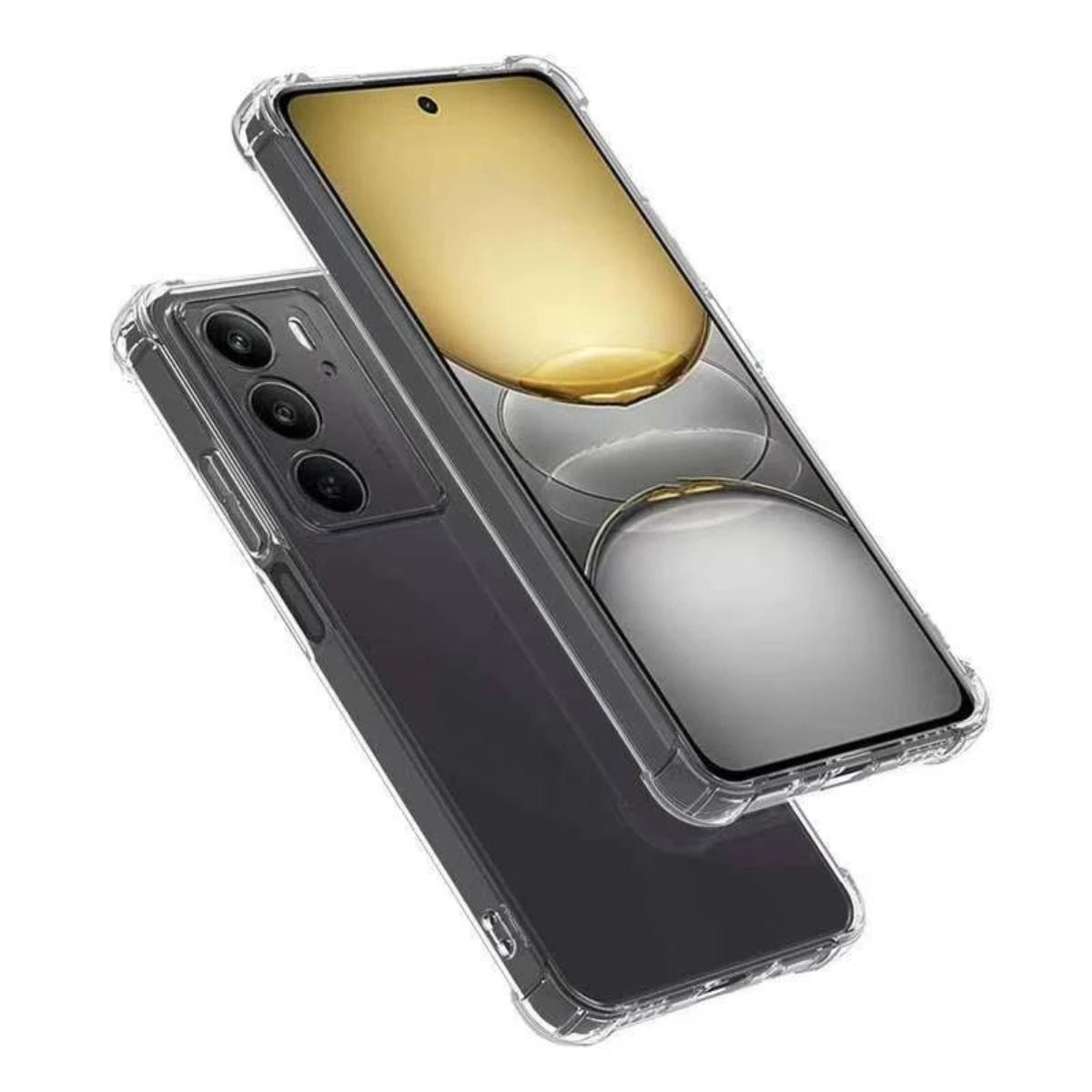 Miniatura Capa Transparente + Película Vidro Compatível Com Realme C75