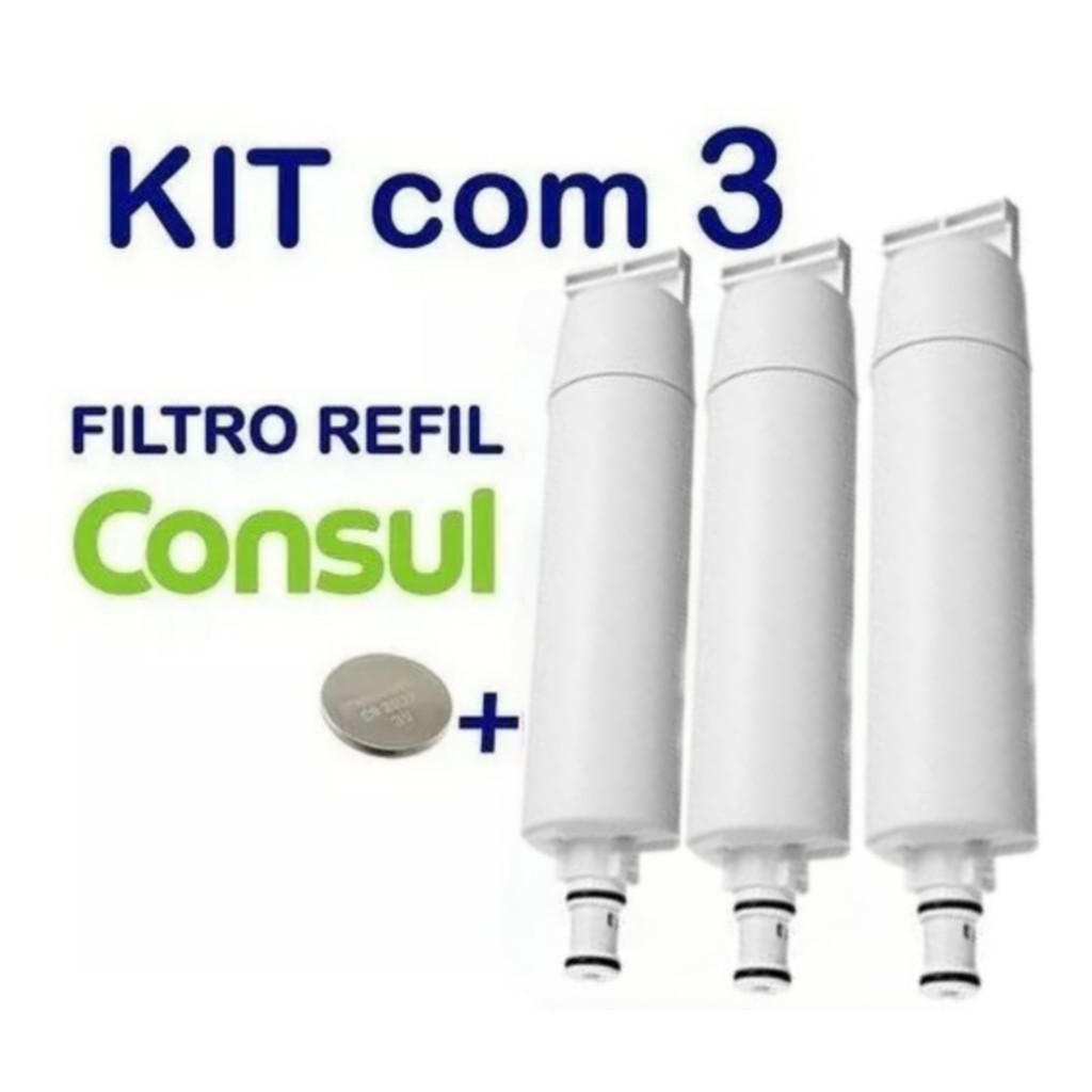 Miniatura Kit 3 Filtro Refil Consul Para Purificador De Água Cpc36Af
