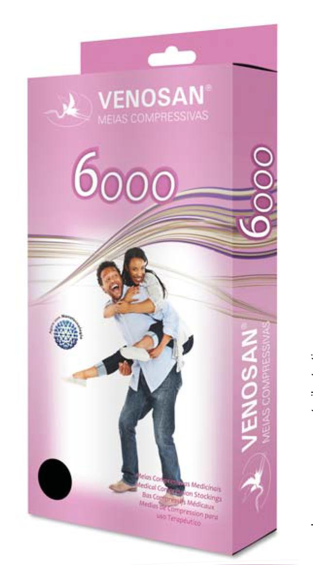 Miniatura Meia Venosan 6000 20 30 mmhg Bronze Meia Calça M