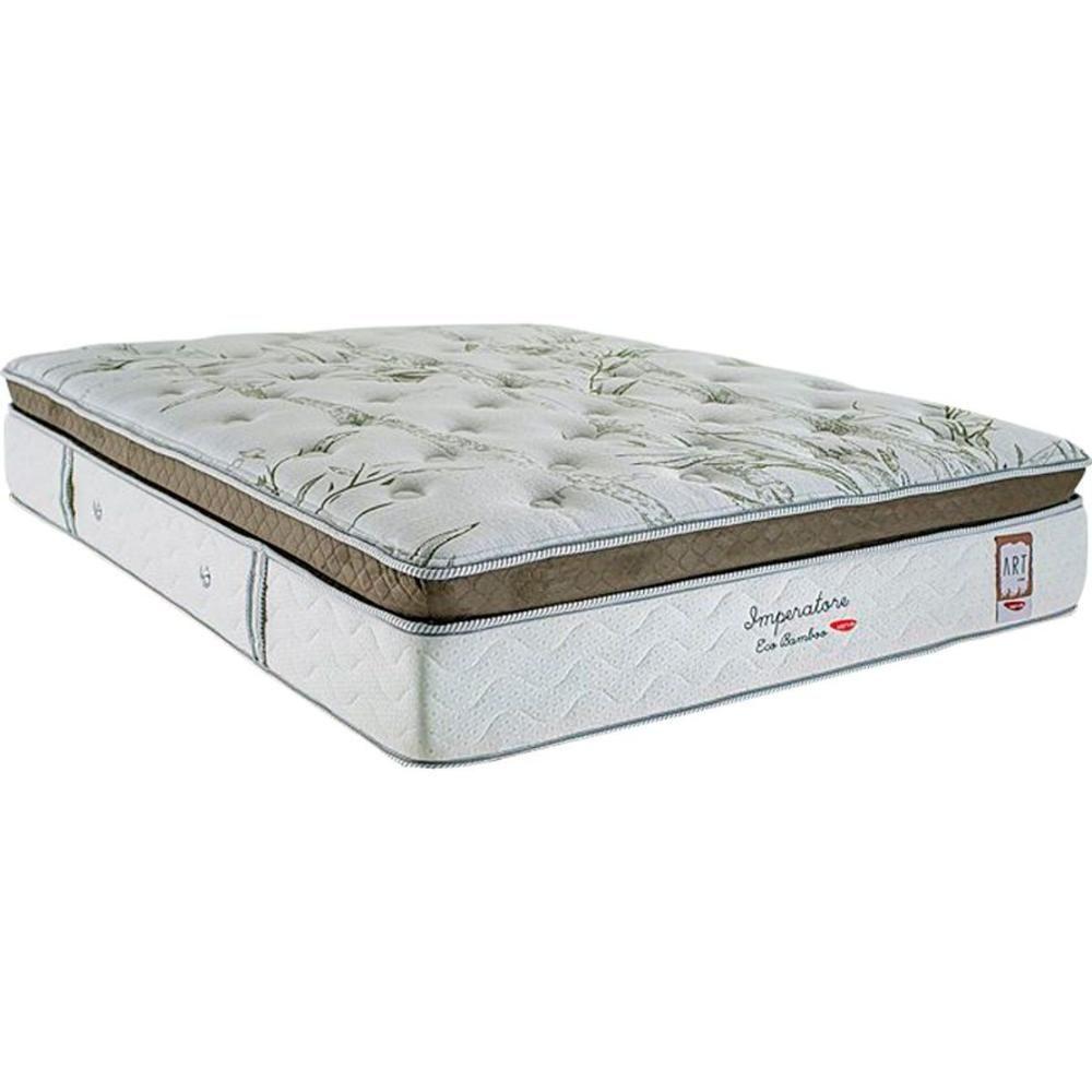 Miniatura Colchão Queen Visco Masterpocket Imperatore Eco Bamboo Euro Pillow (158x198x34) Herval