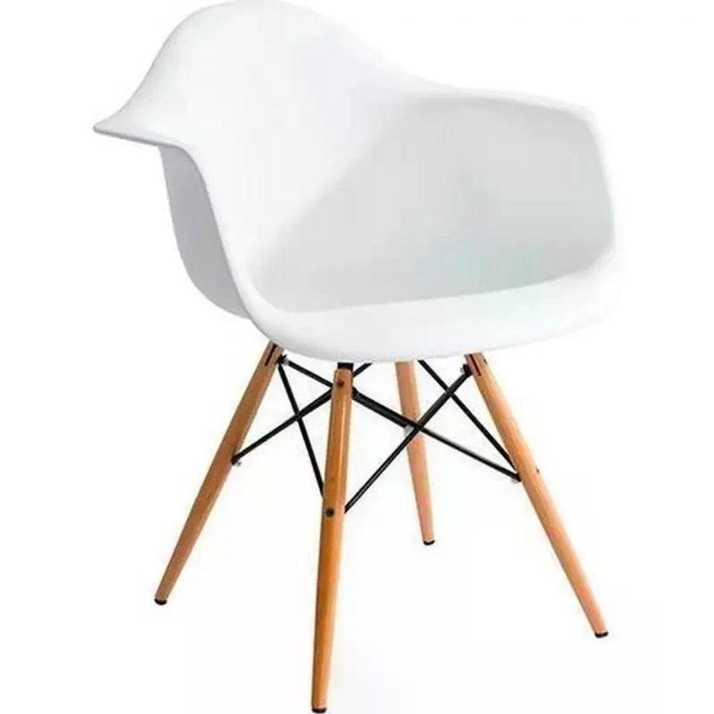 Miniatura Cadeira Eiffel Com Braço - Branco Branco