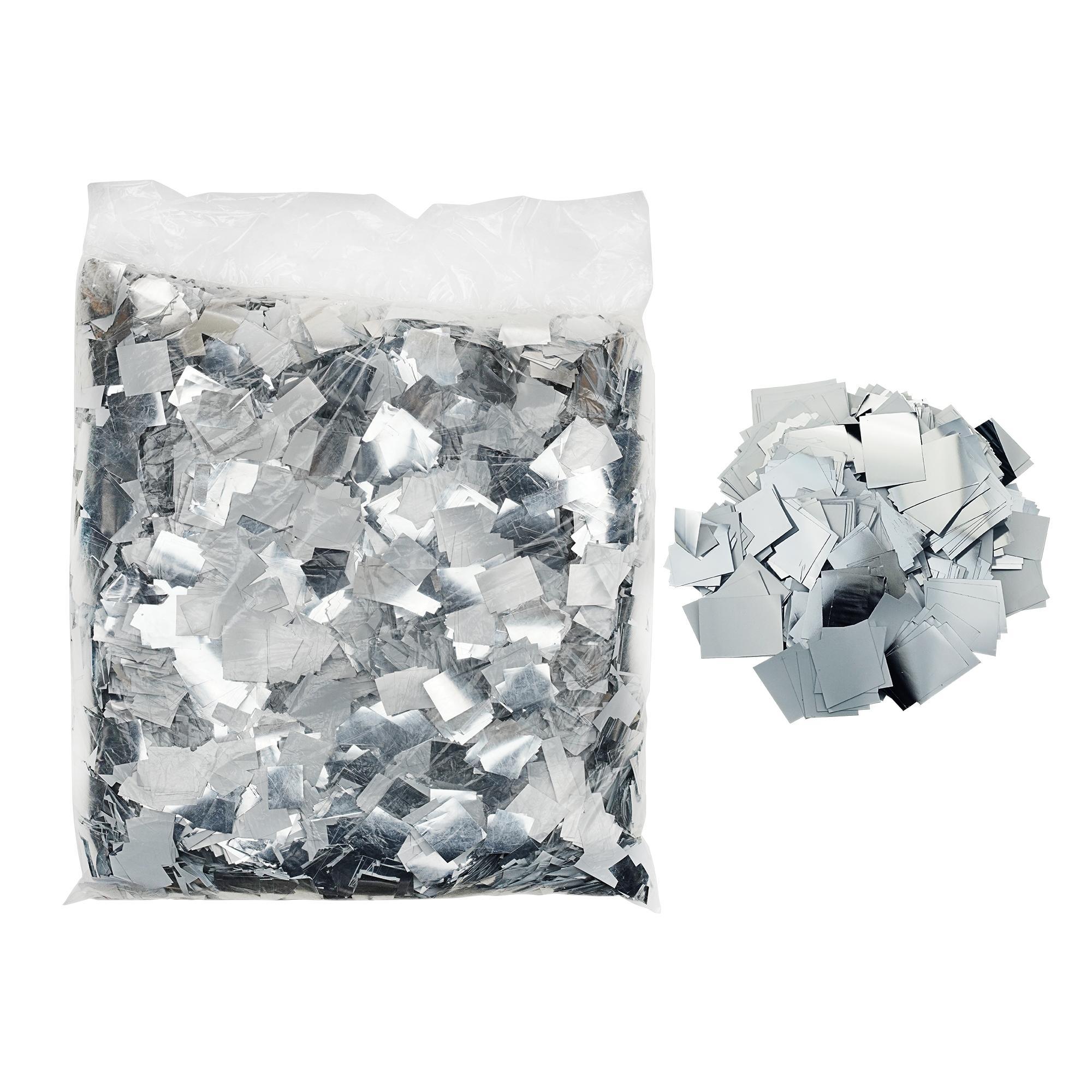 Miniatura Papel Picado Confete Sky Paper Chuva De Prata Quadrado 1Kg