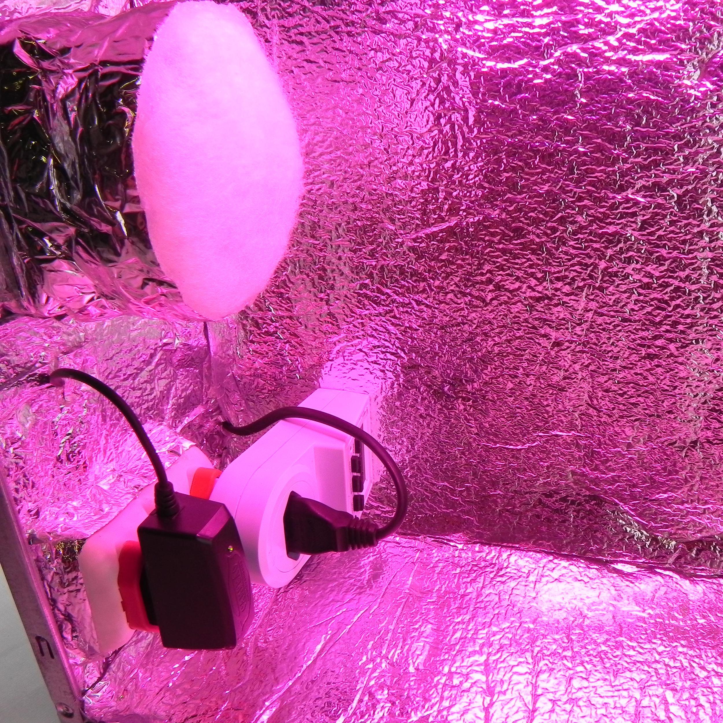 Miniatura Estufa Pc Grow Cultivo Indoor Led Full Spectrum Com Filtro Stealth