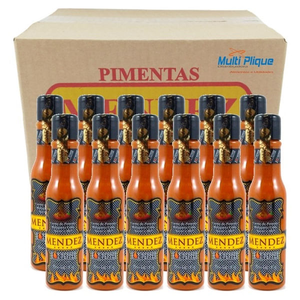 Miniatura Molho De Pimenta Mendez Hot Pepper 85G 12 Unidades