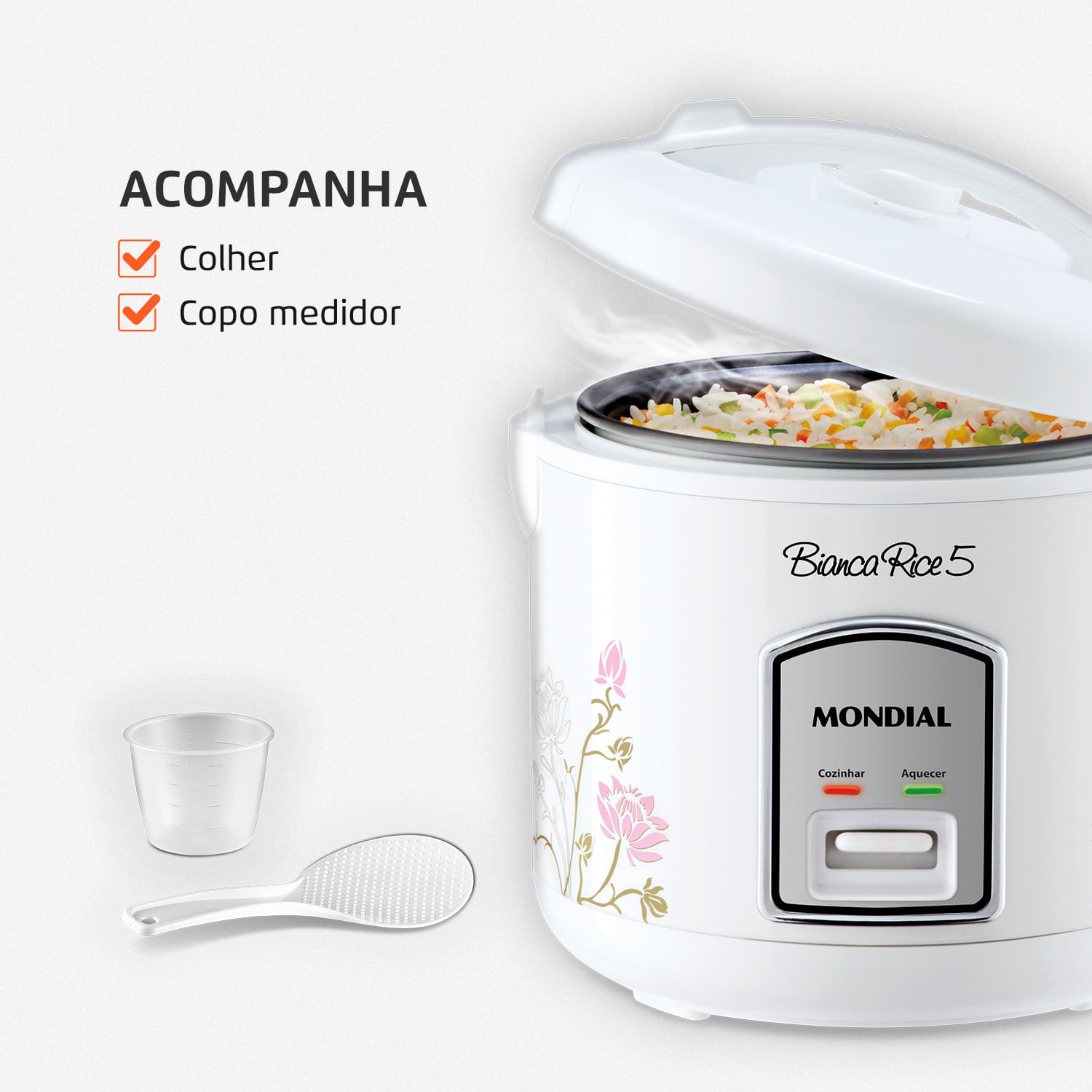 Panela Elétrica Mondial NPE-05-5X PANELA ELÉTRICA-127V-BRANCO