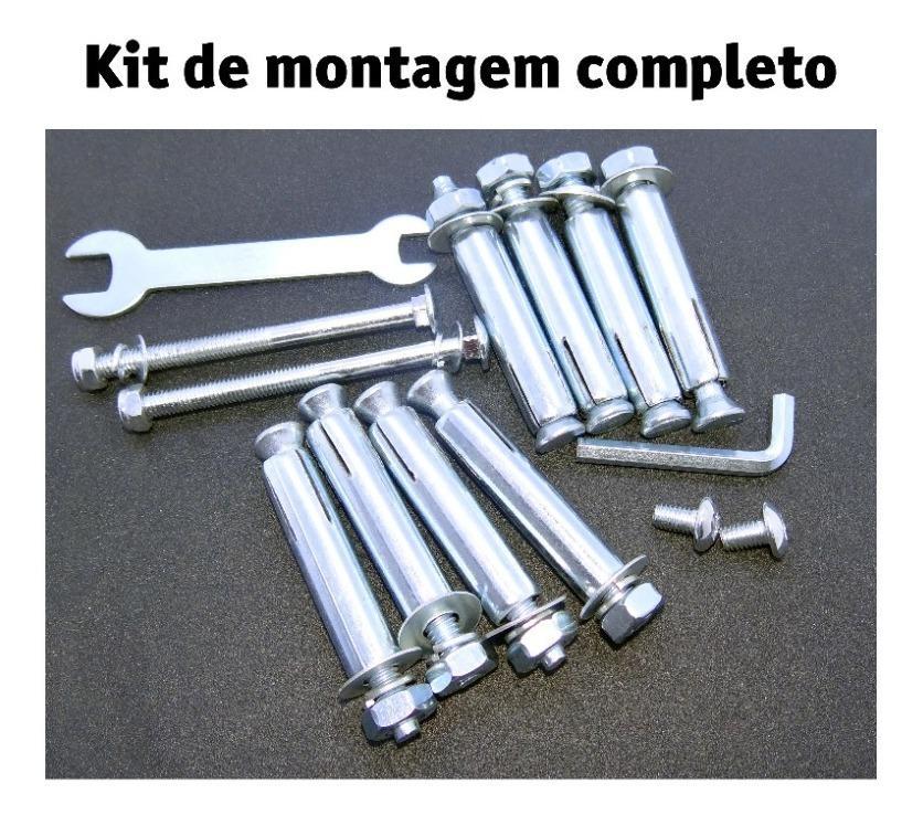 Miniatura Barra Parede Fixa & Paralela Treino Musculação Fit Premium