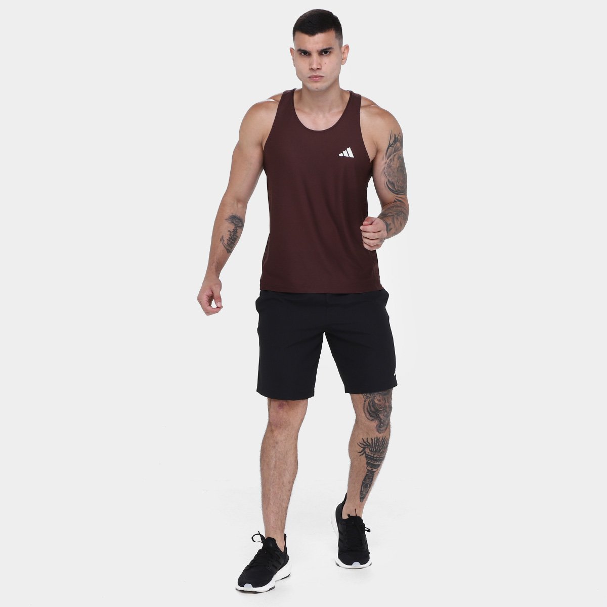 Miniatura Regata Adidas Own The Run Base Masculina Vinho - G