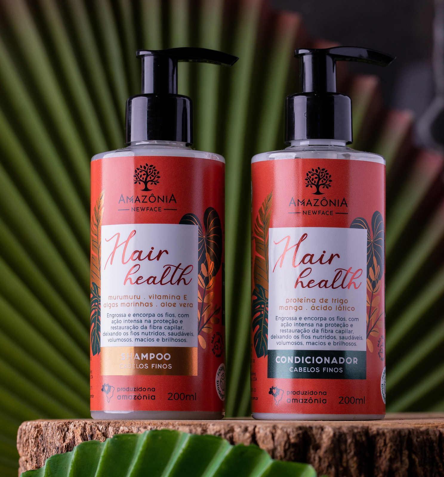 Kit Cabelos Finos Extato Natural Amazônia Vegano