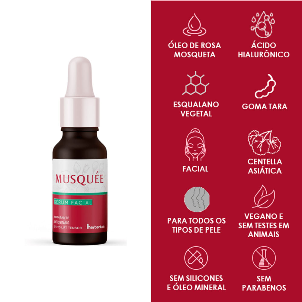 Miniatura Sérum Facial Musquée com 18ml